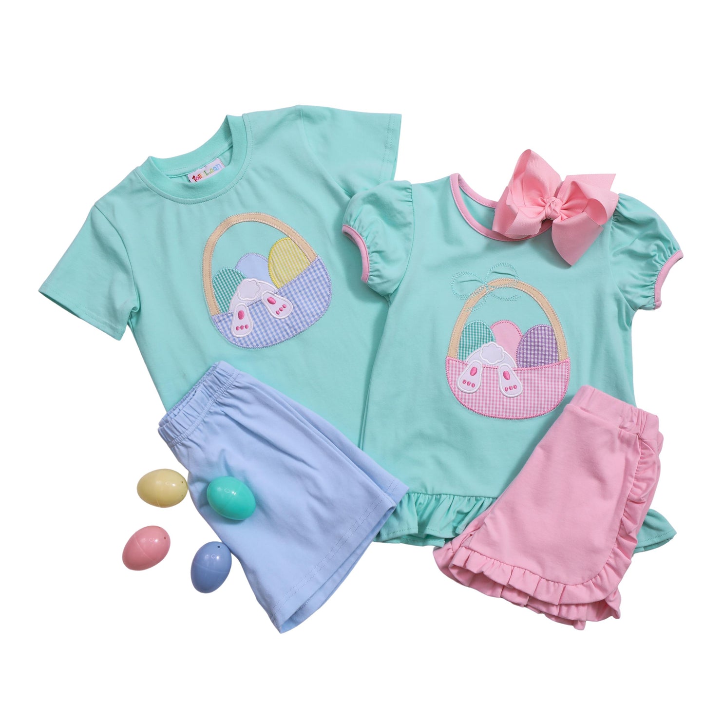 Easter Basket Ruffle Short Set